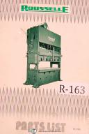 Rousselle-Rousselle 5 ton to 150, 200 250 300 ton Punch Press Parts 7400 Manual 1974-100 Ton-150 Ton-200 Ton-250 Ton-300 Ton-40 Ton-5 Ton-60 Ton-80 Ton-02
